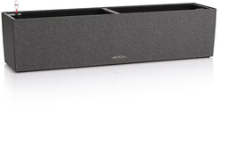 LECHUZA BALCONERA Stone 80 - Plantenbak - met uitneembare binnenbak - met bewateringssysteem - ALL-IN-ONE set met LECHUZA-PON - grafietzwart