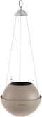 LECHUZA BOLA color 23 - Plantenbak - met uitneembare binnenbak - met bewateringssysteem - ALL-IN-ONE set met LECHUZA-PON - zandbruin