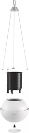 LECHUZA BOLA color 23 - Plantenbak - met uitneembare binnenbak - met bewateringssysteem - ALL-IN-ONE set met LECHUZA-PON - Leisteengrijs