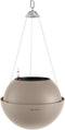 LECHUZA BOLA color 32 - Plantenbak - met uitneembare binnenbak - met bewateringssysteem - ALL-IN-ONE set met LECHUZA-PON - zandbruin