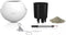 LECHUZA BOLA color 32 - Plantenbak - met uitneembare binnenbak - met bewateringssysteem - ALL-IN-ONE set met LECHUZA-PON - wit