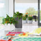 LECHUZA CANTO Premium 40 high - Plantenbak - met uitneembare binnenbak - met bewateringssysteem - ALL-IN-ONE set met LECHUZA-PON - antraciet metallic