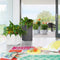 LECHUZA CANTO Premium 40 high - Plantenbak - met uitneembare binnenbak - met bewateringssysteem - ALL-IN-ONE set met LECHUZA-PON - wit hoogglans