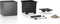 LECHUZA CANTO Premium 40 low - Plantenbak - met uitneembare binnenbak - met bewateringssysteem - ALL-IN-ONE set met LECHUZA-PON - zilver metallic