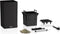 LECHUZA CANTO Stone 30 high LED - Plantenbak - met uitneembare binnenbak - met bewateringssysteem - ALL-IN-ONE set met LECHUZA-PON - met LED-stripverlichting - grafietzwart