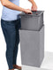 LECHUZA CANTO Stone 30 high - Plantenbak - met uitneembare binnenbak - met bewateringssysteem - ALL-IN-ONE set met LECHUZA-PON - steengrijs