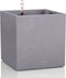 LECHUZA CANTO Stone 30 low - Plantenbak - met uitneembare binnenbak - met bewateringssysteem - ALL-IN-ONE set met LECHUZA-PON - steengrijs