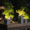 LECHUZA CANTO Stone 40 high LED - Plantenbak - met uitneembare binnenbak - met bewateringssysteem - ALL-IN-ONE set met LECHUZA-PON - met LED-stripverlichting - steengrijs