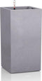 LECHUZA CANTO Stone 40 high - Plantenbak - met uitneembare binnenbak - met bewateringssysteem - ALL-IN-ONE set met LECHUZA-PON - steengrijs