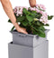 LECHUZA CANTO Stone 40 high - Plantenbak - met uitneembare binnenbak - met bewateringssysteem - ALL-IN-ONE set met LECHUZA-PON - zandbeige