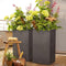 LECHUZA CANTO Stone 40 high - Plantenbak - met uitneembare binnenbak - met bewateringssysteem - ALL-IN-ONE set met LECHUZA-PON - grafietzwart