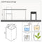 LECHUZA CANTO Stone 40 high - Plantenbak - met uitneembare binnenbak - met bewateringssysteem - ALL-IN-ONE set met LECHUZA-PON - steengrijs