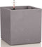 LECHUZA CANTO Stone 40 low - Plantenbak - met uitneembare binnenbak - met bewateringssysteem - ALL-IN-ONE set met LECHUZA-PON - steengrijs