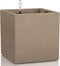 LECHUZA CANTO Stone 40 low - Plantenbak - met uitneembare binnenbak - met bewateringssysteem - ALL-IN-ONE set met LECHUZA-PON - zandbeige