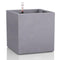 LECHUZA CANTO Stone 40 low - Plantenbak - met uitneembare binnenbak - met bewateringssysteem - ALL-IN-ONE set met LECHUZA-PON - steengrijs