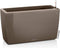 LECHUZA CARARO PREMIUM - Plantenbak - met bewateringssysteem - ALL-IN-ONE set met LECHUZA-PON - Taupe hoogglans