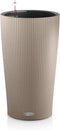 LECHUZA CILINDRO Color 23 - Plantenbak - met uitneembare binnenbak - met bewateringssysteem - ALL-IN-ONE set met LECHUZA-PON - zandbruin