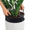 LECHUZA CILINDRO Color 23 - Plantenbak - met uitneembare binnenbak - met bewateringssysteem - ALL-IN-ONE set met LECHUZA-PON - zandbruin