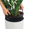 LECHUZA CILINDRO Color 32 - Plantenbak - met uitneembare binnenbak - met bewateringssysteem - ALL-IN-ONE set met LECHUZA-PON - zandbruin