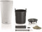 LECHUZA CILINDRO Color 32 - Plantenbak - met uitneembare binnenbak - met bewateringssysteem - ALL-IN-ONE set met LECHUZA-PON - Wit