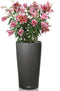 LECHUZA CILINDRO Color 32 - Plantenbak - met uitneembare binnenbak - met bewateringssysteem - ALL-IN-ONE set met LECHUZA-PON - leisteengrijs