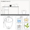 LECHUZA CLASSICO Color 18 - Plantenbak - met bewateringssysteem - ALL-IN-ONE set met LECHUZA-PON - wit