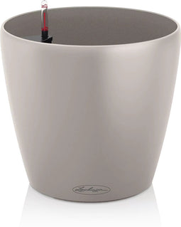 LECHUZA CLASSICO Color 28 - Plantenbak - met bewateringssysteem - ALL-IN-ONE set met LECHUZA-PON - zandbruin