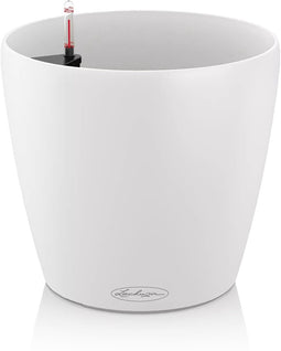 LECHUZA CLASSICO Color 28 - Plantenbak - met bewateringssysteem - ALL-IN-ONE set met LECHUZA-PON - Wit