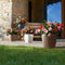LECHUZA CLASSICO Color 28 - Plantenbak - met bewateringssysteem - ALL-IN-ONE set met LECHUZA-PON - zandbruin