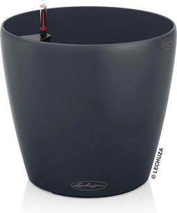 LECHUZA CLASSICO Color 60 - Plantenbak - met bewateringssysteem - ALL-IN-ONE set met LECHUZA-PON - leisteengrijs