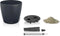 LECHUZA CLASSICO Color 60 - Plantenbak - met bewateringssysteem - ALL-IN-ONE set met LECHUZA-PON - leisteengrijs