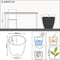 LECHUZA CLASSICO PREMIUM 60 - Plantenbak - ALL-IN-ONE set (incl. potgrondbewateringsysteem) - antraciet metallic