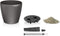 LECHUZA CLASSICO PREMIUM 60 - Plantenbak - ALL-IN-ONE set (incl. potgrondbewateringsysteem) - antraciet metallic