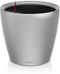 LECHUZA CLASSICO PREMIUM LS 21 - Plantenbak - met uitneembare binnenbak - met bewateringssysteem - ALL-IN-ONE set met LECHUZA-PON - zilver metallic