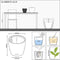 LECHUZA CLASSICO PREMIUM LS 21 - Plantenbak - met uitneembare binnenbak - met bewateringssysteem - ALL-IN-ONE set met LECHUZA-PON - zilver metallic
