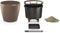 LECHUZA CLASSICO PREMIUM LS 28 - Plantenbak - met uitneembare binnenbak - met bewateringssysteem - ALL-IN-ONE set met LECHUZA-PON - taupe hoogglans
