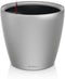 LECHUZA CLASSICO PREMIUM LS 43 - Plantenbak - met uitneembare binnenbak - met bewateringssysteem - ALL-IN-ONE set met LECHUZA-PON - zilver metallic