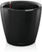 LECHUZA CLASSICO PREMIUM LS 43 - Plantenbak - met uitneembare binnenbak - met bewateringssysteem - ALL-IN-ONE set met LECHUZA-PON - zwart hoogglans