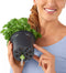 LECHUZA CUBE Color 14 - Plantenbak - met uitneembare binnenbak - met bewateringssysteem - ALL-IN-ONE set - zandbruin