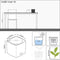 LECHUZA CUBE Color 16 - Plantenbak - met uitneembare binnenbak - met bewateringssysteem - ALL-IN-ONE set - zandbruin
