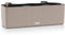 LECHUZA CUBE Color Triple - Plantenbak - met uitneembare binnenbak - met bewateringssysteem - ALL-IN-ONE set - zandbruin