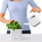 LECHUZA CUBE Color Triple - Plantenbak - met uitneembare binnenbak - met bewateringssysteem - ALL-IN-ONE set - leisteengrijs
