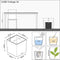 LECHUZA CUBE Cottage 30 - Plantenbak - met uitneembare binnenbak - met bewateringssysteem - ALL-IN-ONE set met LECHUZA-PON - grafietzwart