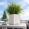 LECHUZA CUBE Cottage 30 - Plantenbak - met uitneembare binnenbak - met bewateringssysteem - ALL-IN-ONE set met LECHUZA-PON - mokka