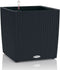 LECHUZA CUBE Cottage 40 - Plantenbak - met uitneembare binnenbak - met bewateringssysteem - ALL-IN-ONE set met LECHUZA-PON - grafietzwart