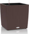 LECHUZA CUBE COTTAGE 40 - Plantenbak - met uitneembare binnenbak - met bewateringssysteem - ALL-IN-ONE set met LECHUZA-PON - mokka