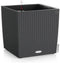 LECHUZA CUBE COTTAGE 50 - Plantenbak - met uitneembare binnenbak - met bewateringssysteem - ALL-IN-ONE set met LECHUZA-PON - graniet