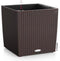 LECHUZA CUBE Cottage 50 - Plantenbak - met uitneembare binnenbak - met bewateringssysteem - ALL-IN-ONE set met LECHUZA-PON - mokka