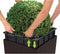 LECHUZA CUBE Cottage 50 - Plantenbak - met uitneembare binnenbak - met bewateringssysteem - ALL-IN-ONE set met LECHUZA-PON - mokka