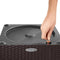 LECHUZA CUBE Cottage 50 - Plantenbak - met uitneembare binnenbak - met bewateringssysteem - ALL-IN-ONE set met LECHUZA-PON - mokka